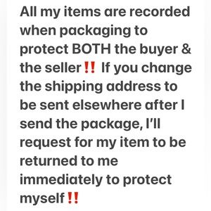 All my items are recorded when packaging